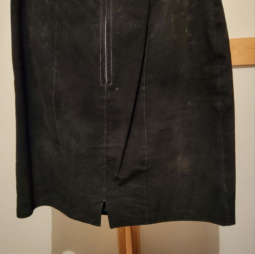 Back suede shirt